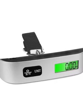 NWT Digital Handheld Luggage Scale in Silver and Black